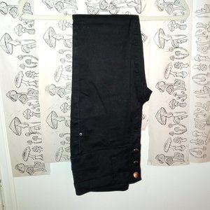 Black Slim Fit High Waist Pants